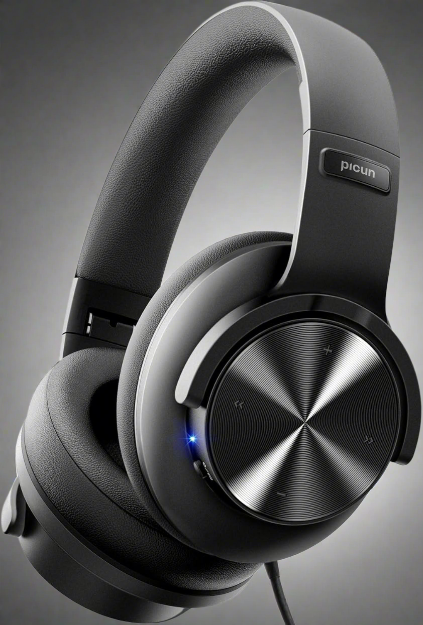 MILES B8 Bluetooth Headphones, 120H Playtime Headphones Wireless Bluetooth