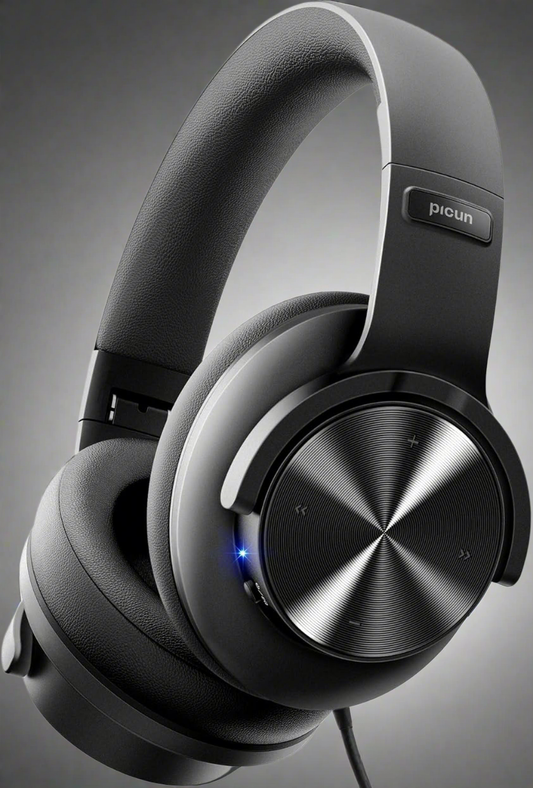 MILES B8 Bluetooth Headphones, 120H Playtime Headphones Wireless Bluetooth