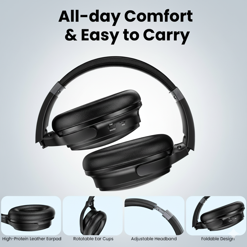 MILES Noise Cancelling Headphones.